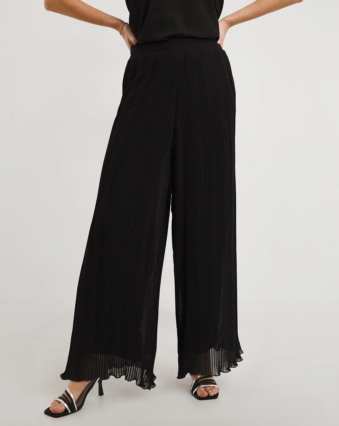 Joanna Hope Pleated Chiffon Trouser 3 Joanna Hope Pleated Chiffon Trouser - Image 3
