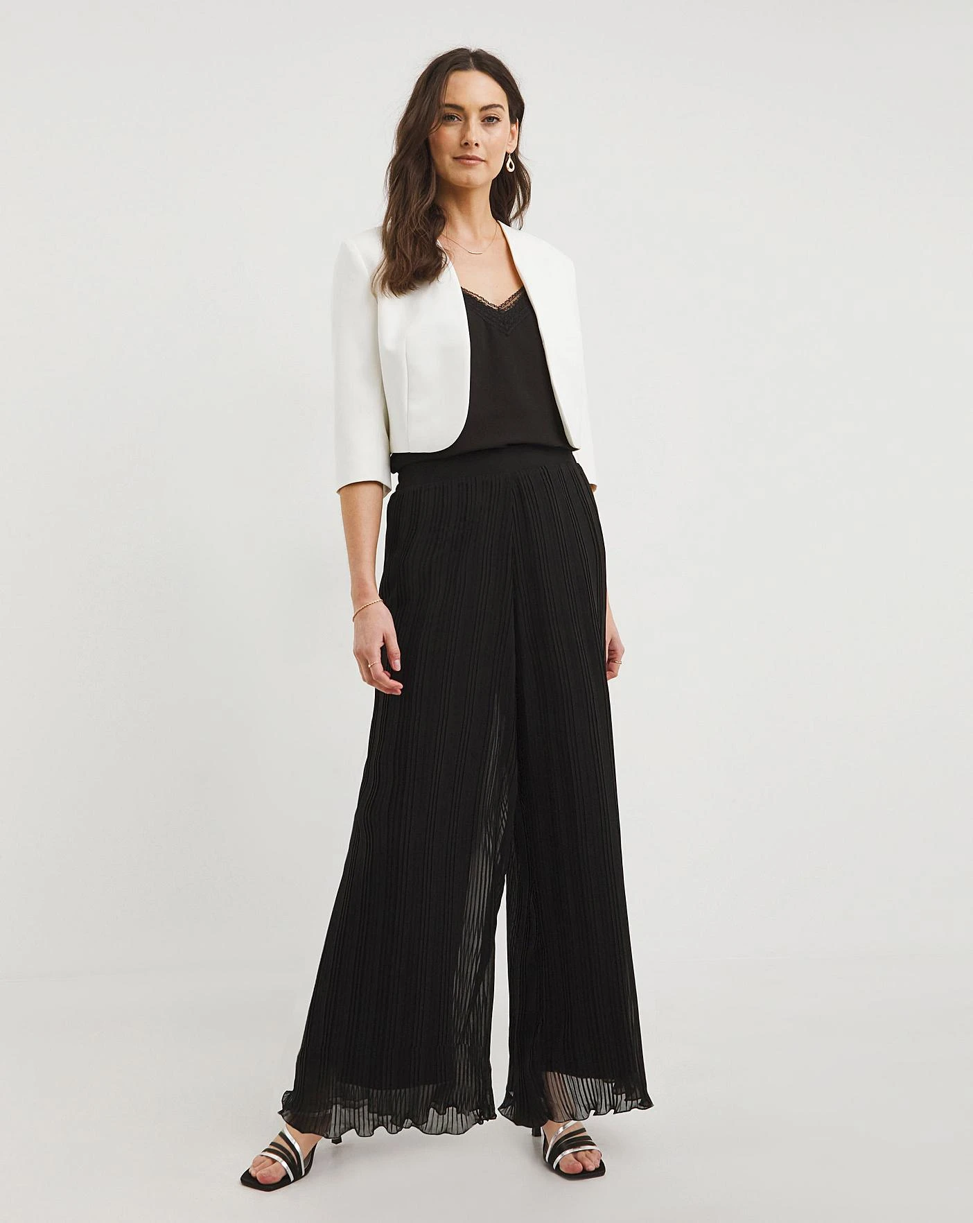Joanna Hope Pleated Chiffon Trouser 1 Joanna Hope Pleated Chiffon Trouser