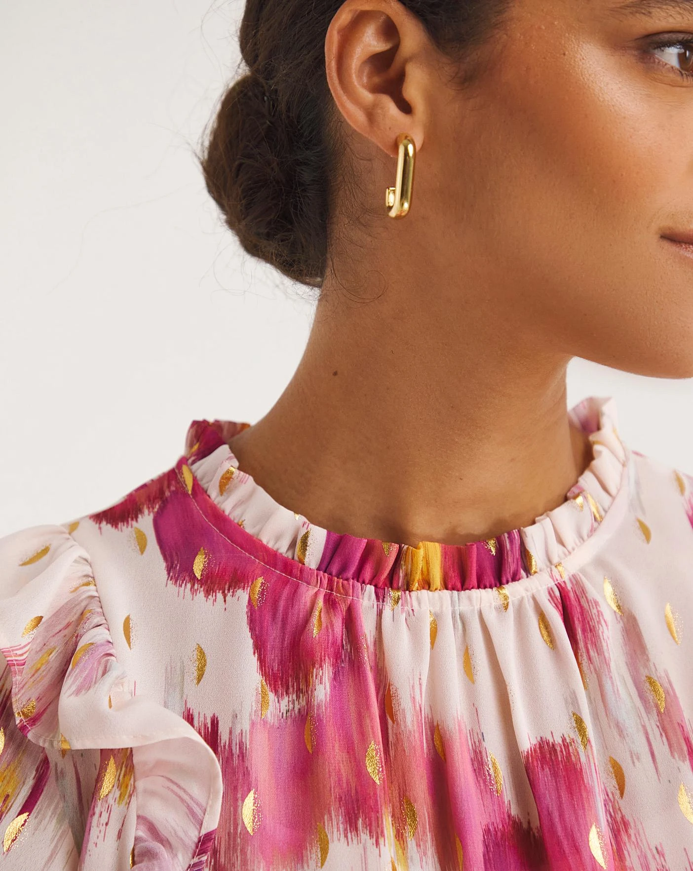 Joanna Hope Foil Print Blouse 4 Joanna Hope Foil Print Blouse - Image 4