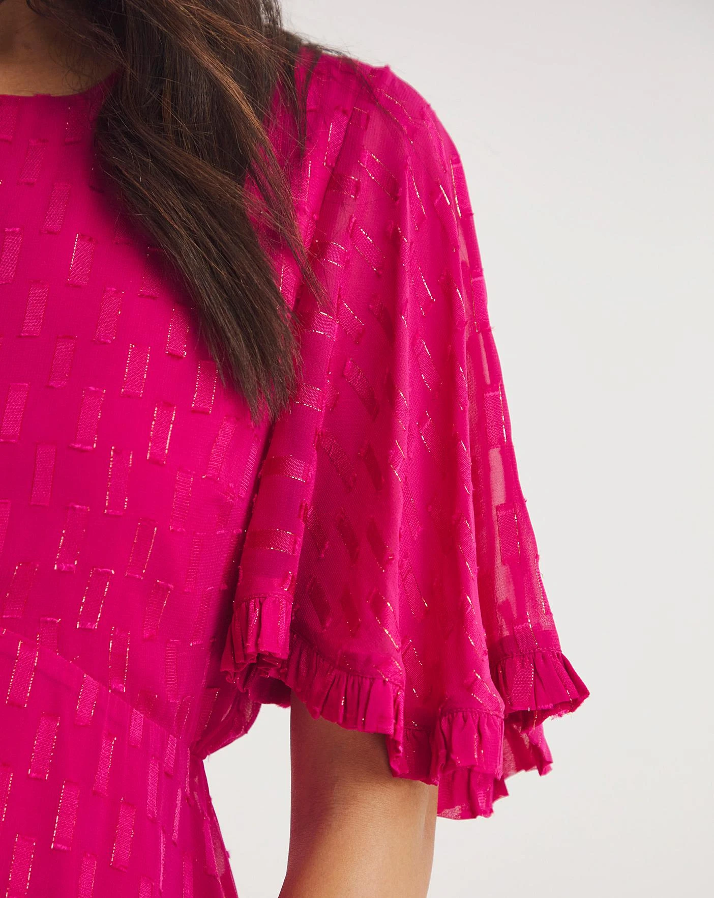 Joanna Hope Metallic Dobby Blouse 3 Joanna Hope Metallic Dobby Blouse - Image 3