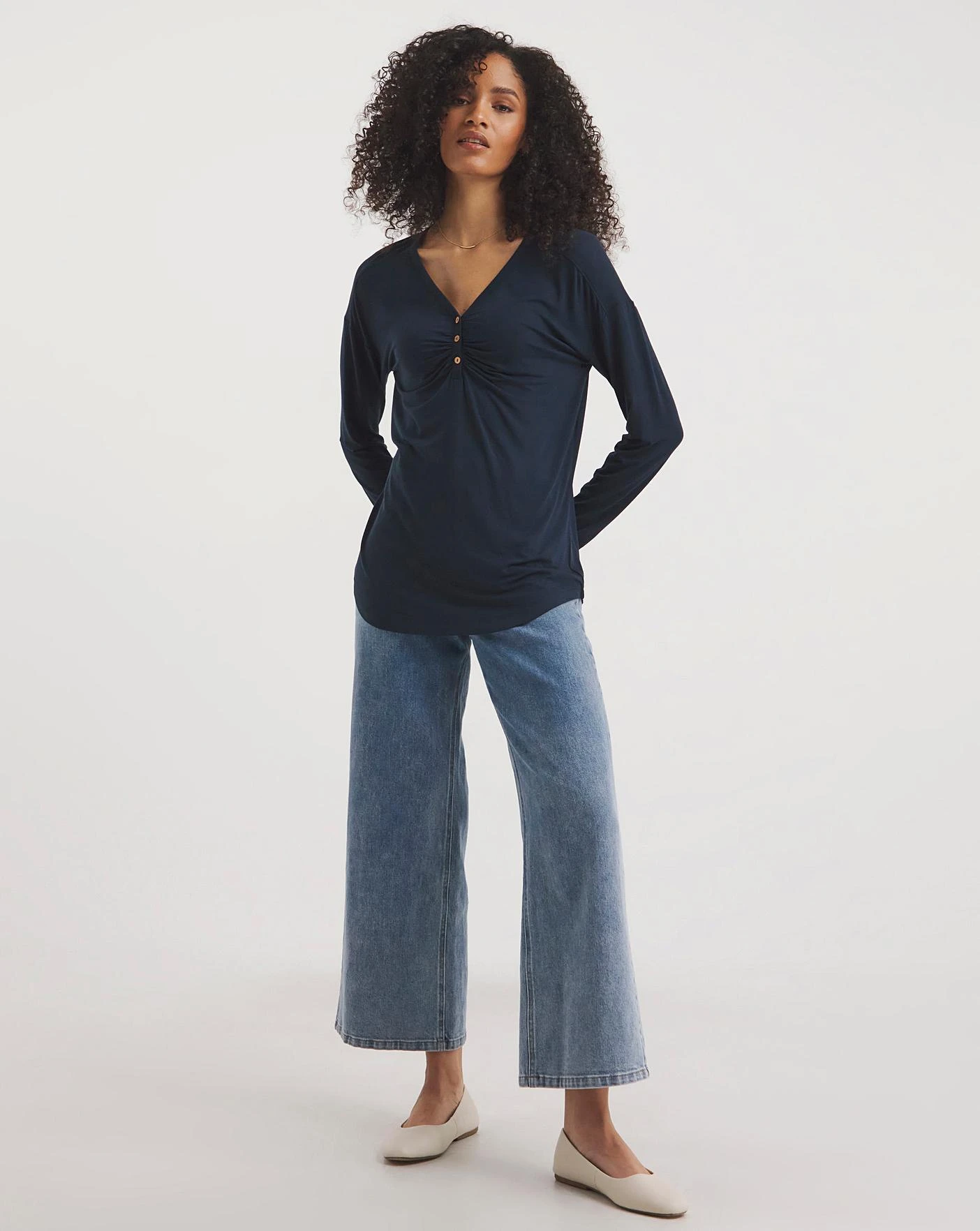 Viscose Button Top 3 Viscose Button Top - Image 3