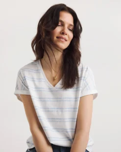 Value Cotton Boxy V-Neck T-Shirt