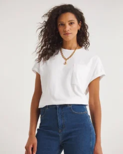 Cotton Slub Short Sleeve Pocket T-Shirt