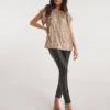 Sequin Angel Sleeve Top