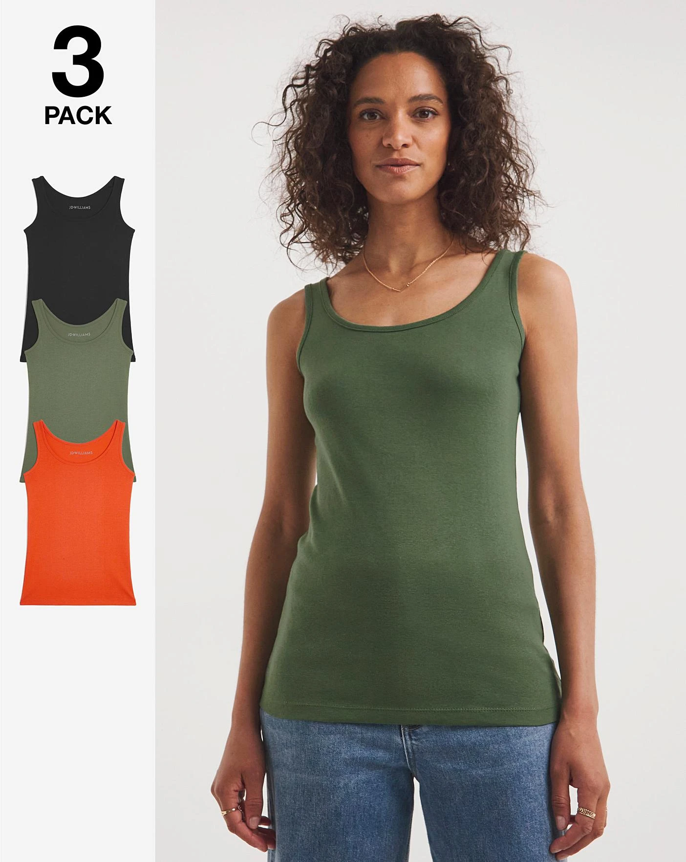 3 Pack Vest Tops 1 3 Pack Vest Tops