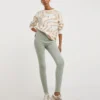 Sage Jersey Denim Leggings