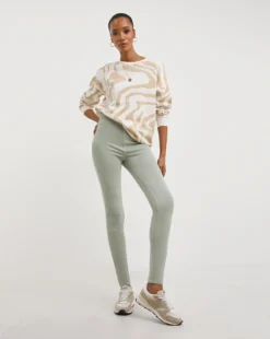 Sage Jersey Denim Leggings
