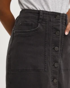 Pencil Button Through Skirt -Cheap Vextalia Store y01tt678707w