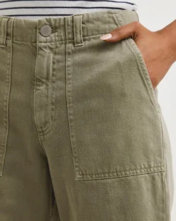 Khaki Straight Leg Cargo Jeans -Cheap Vextalia Store y01tt711707w