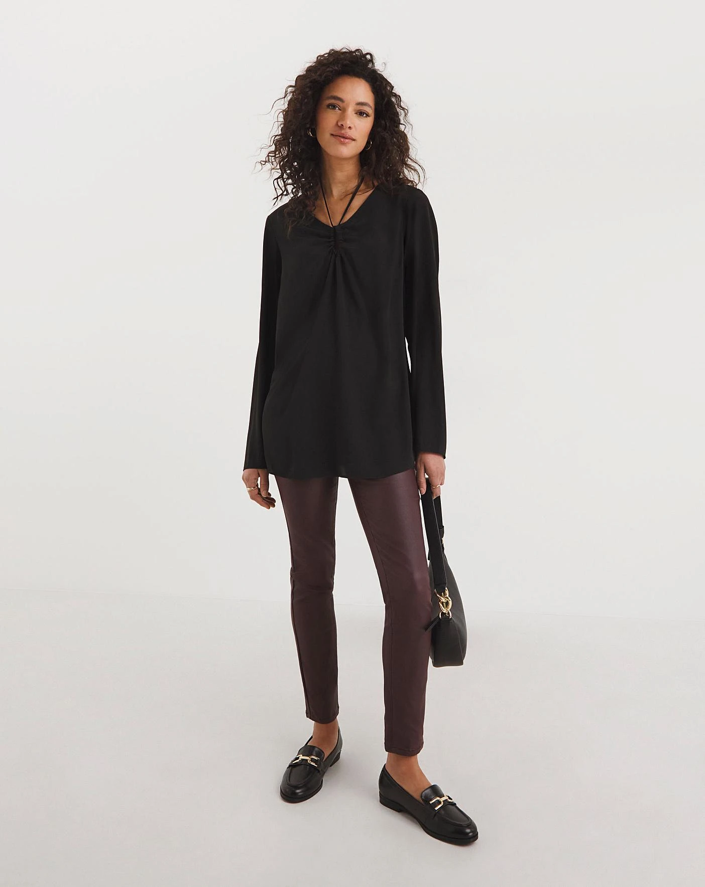 Tie Neck Cut Out Top 1 Tie Neck Cut Out Top