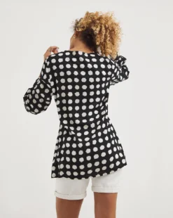 Shirred Detail Button Front Blouse 6 Shirred Detail Button Front Blouse -Cheap Vextalia Store y01tu689710w