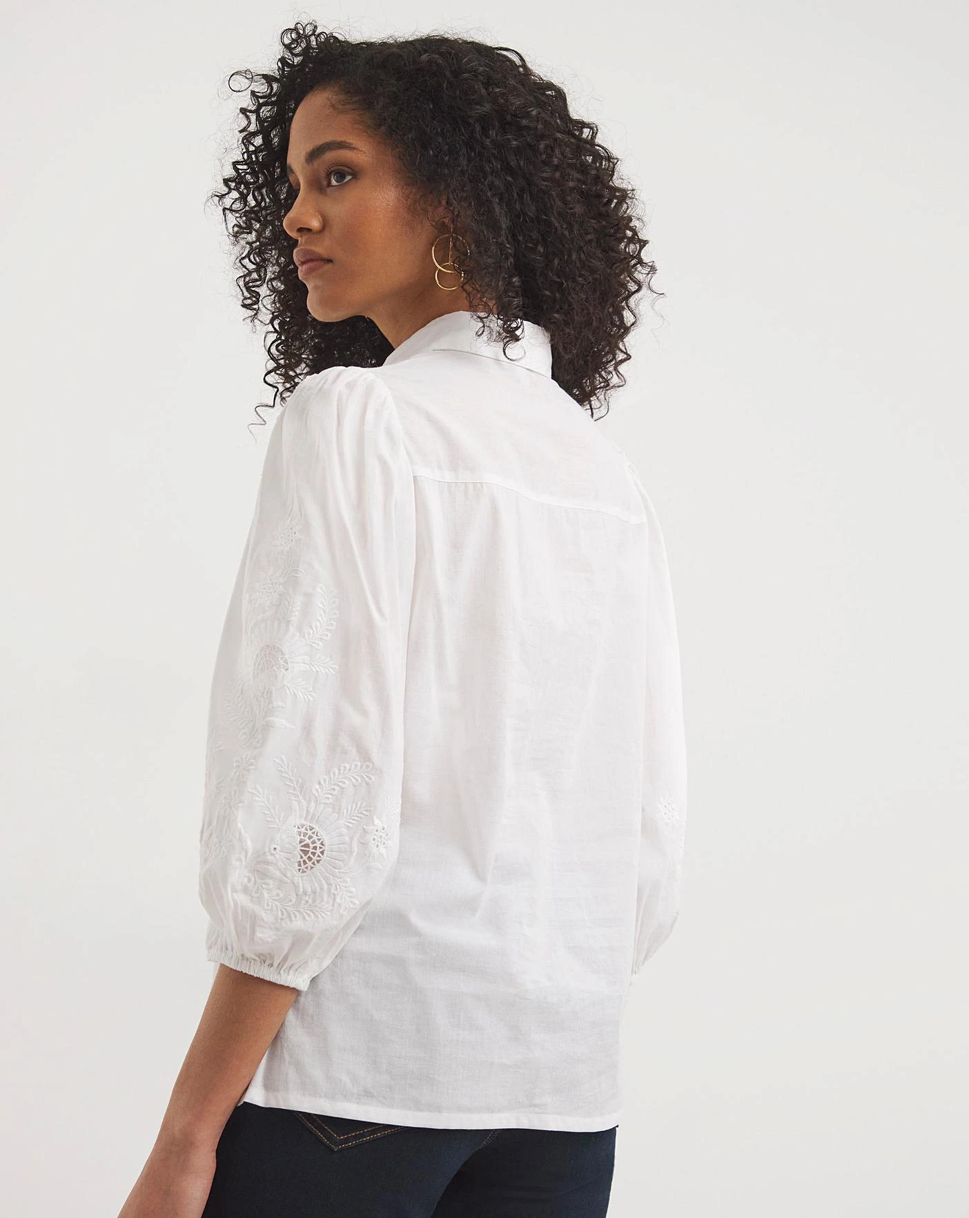 Broderie Sleeve Shirt 3 Broderie Sleeve Shirt - Image 3