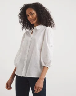 Broderie Sleeve Shirt
