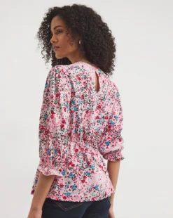 Three Quarter Sleeve Empire Seam Tea Top -Cheap Vextalia Store y01tu793748w