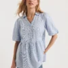 Tiered V Neck Shirt