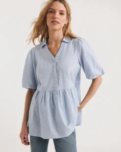 Tiered V Neck Shirt