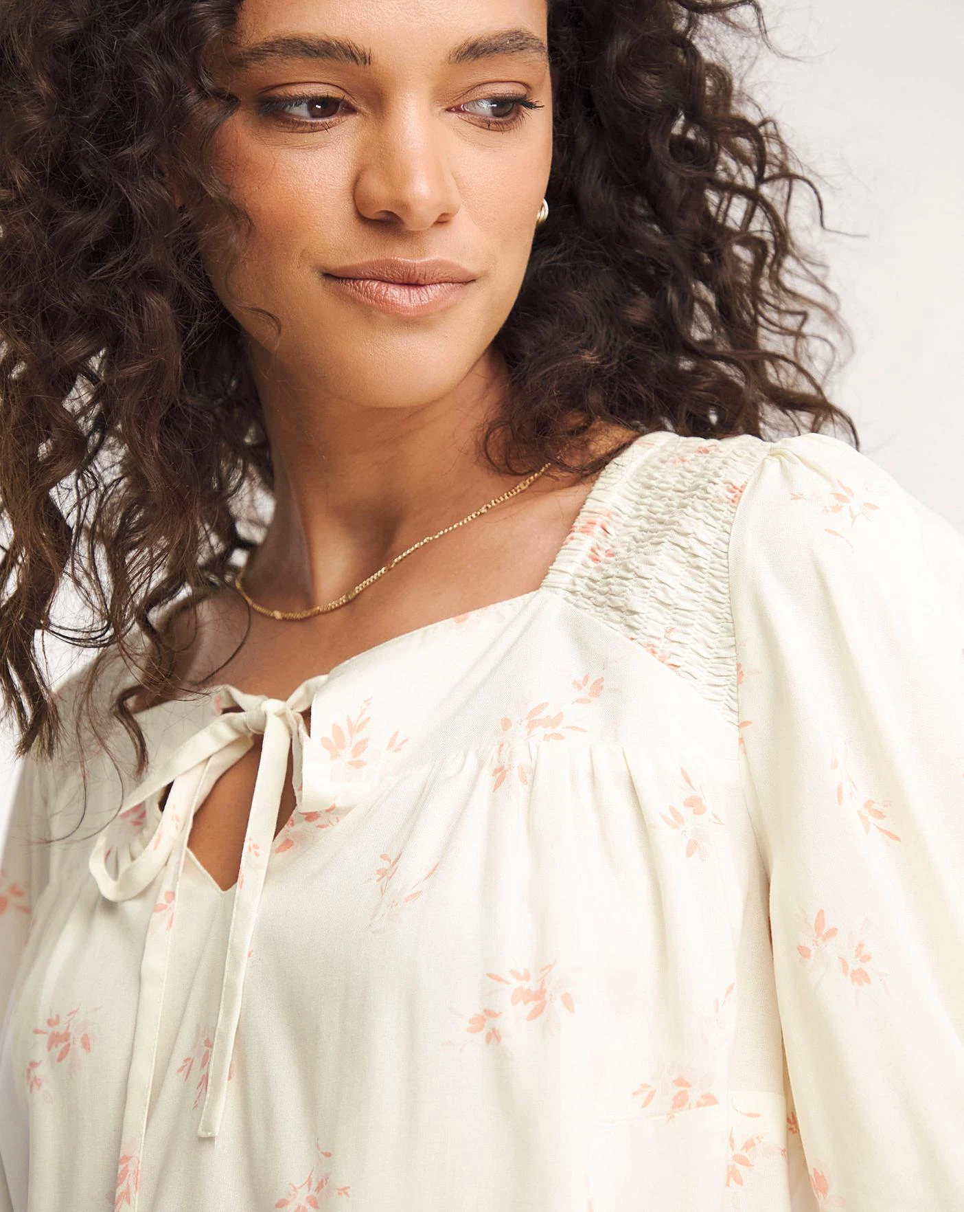 Square Neck Tie Front Top 2 Square Neck Tie Front Top - Image 2