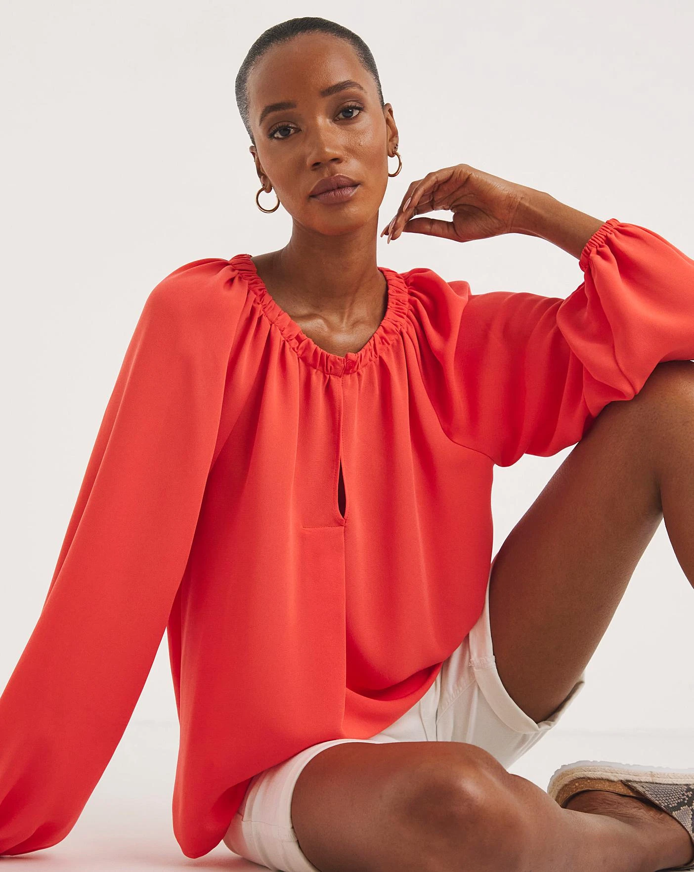 V Neck Top With Hardware 1 V Neck Top With Hardware