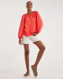 V Neck Top With Hardware 8 V Neck Top With Hardware -Cheap Vextalia Store y01tu928747w