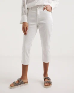 White 24/7 Crop Jeans -Cheap Vextalia Store y01uy937731w