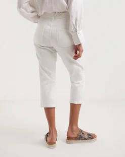 White 24/7 Crop Jeans -Cheap Vextalia Store y01uy937733w