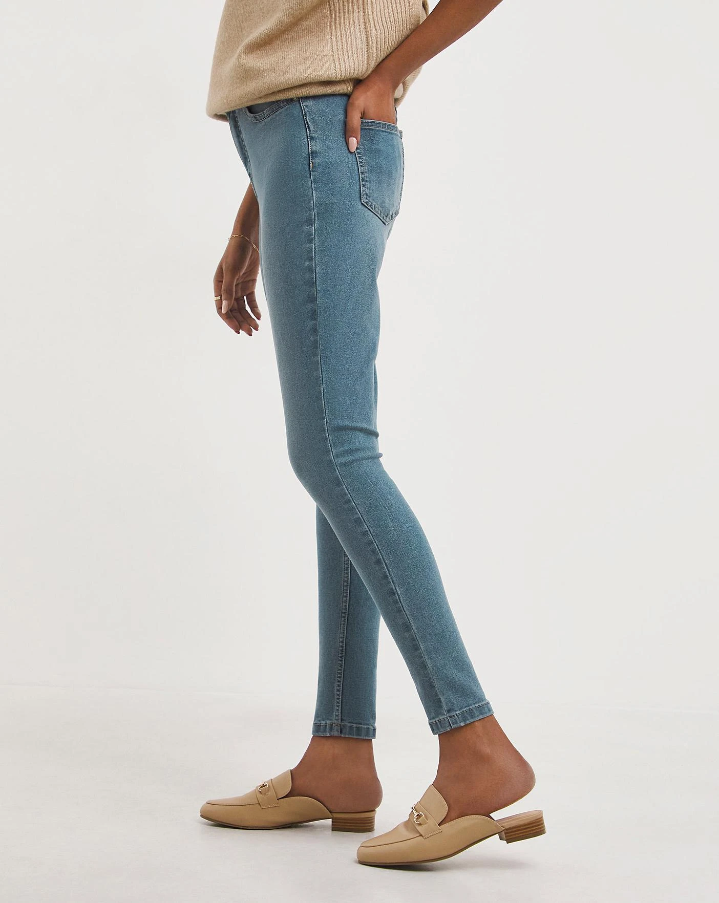 24/7 Blue Skinny Jeans 3 24/7 Blue Skinny Jeans - Image 3