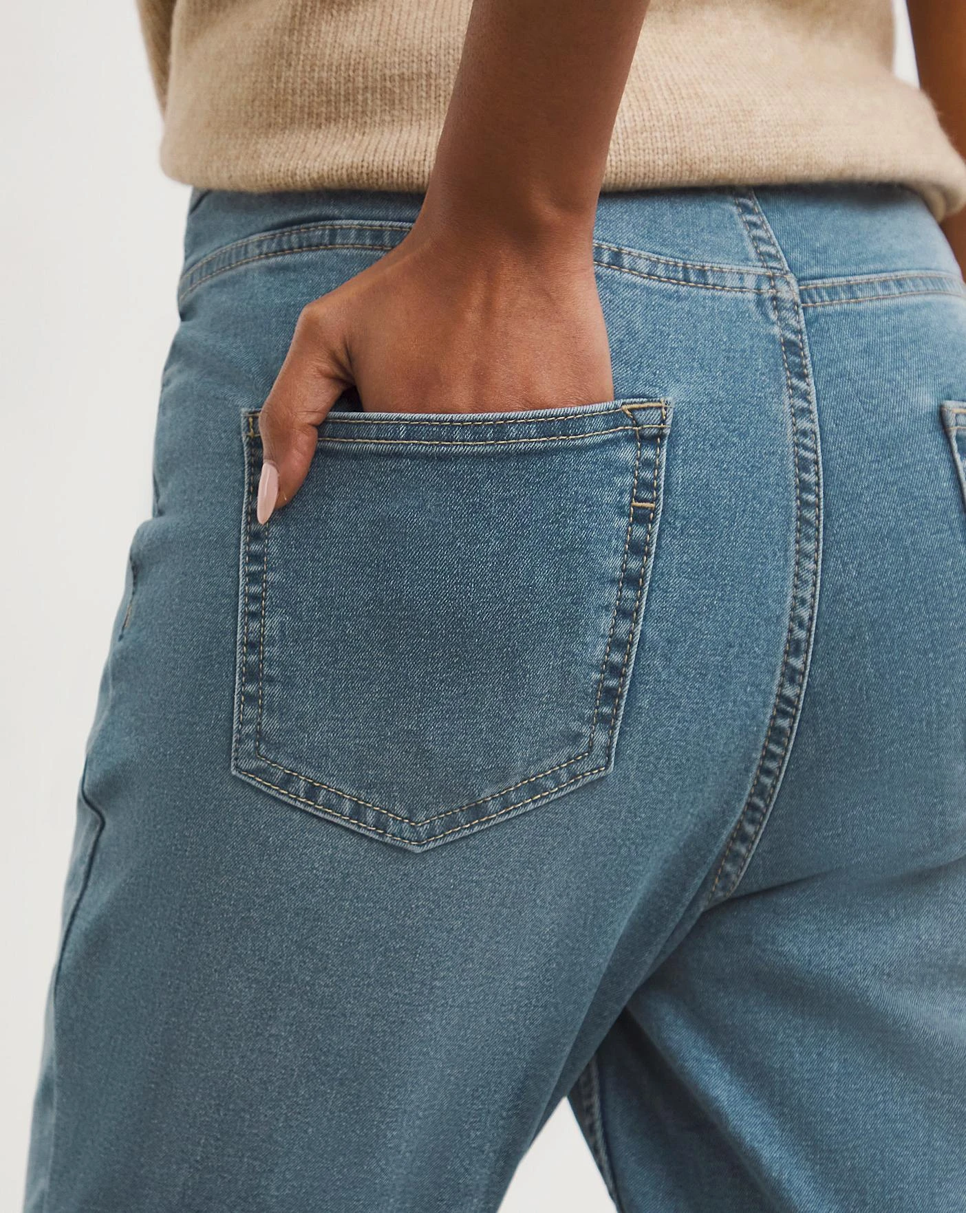 24/7 Blue Skinny Jeans 4 24/7 Blue Skinny Jeans - Image 4