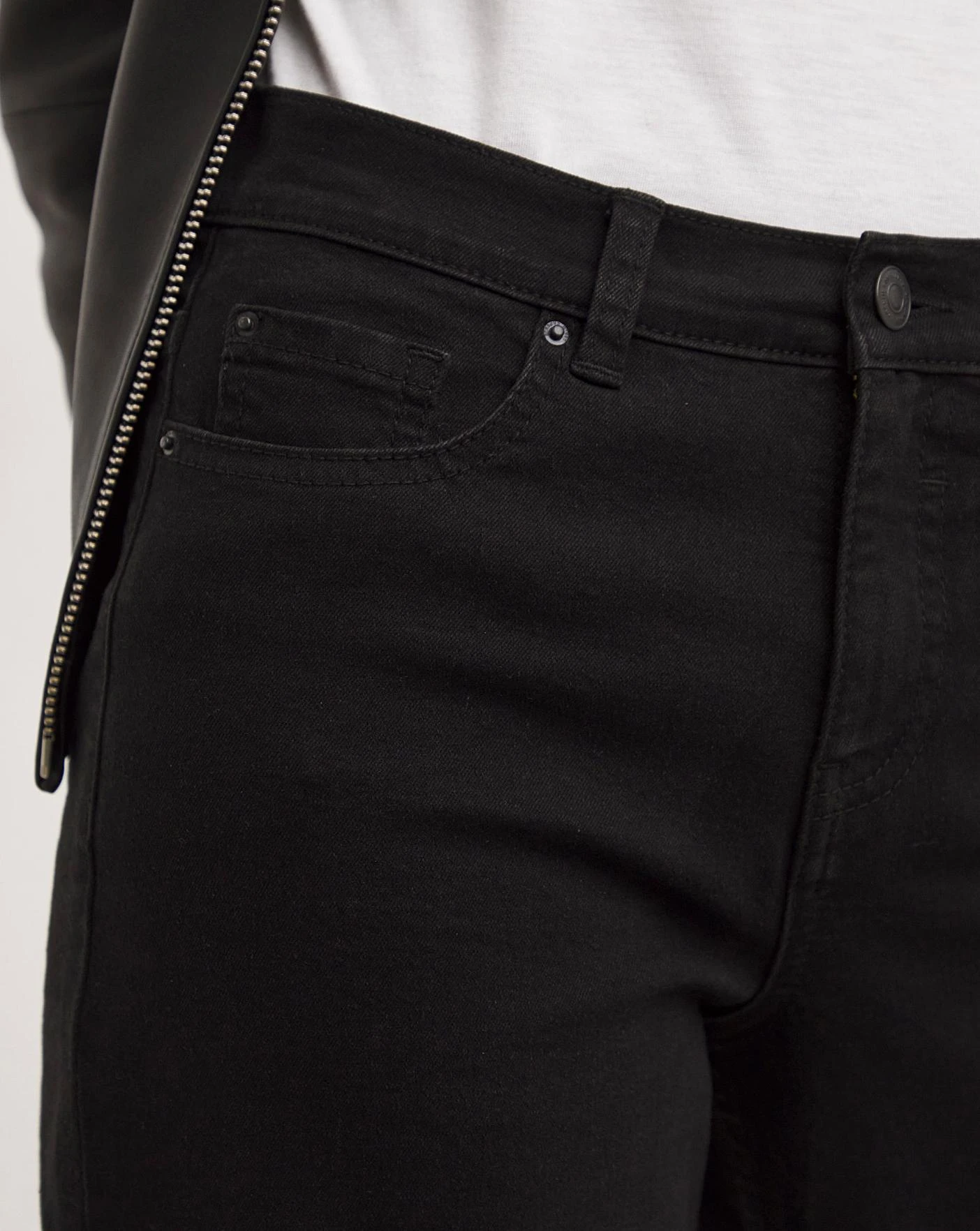 24/7 Black Wide Leg Jeans 2 24/7 Black Wide Leg Jeans - Image 2