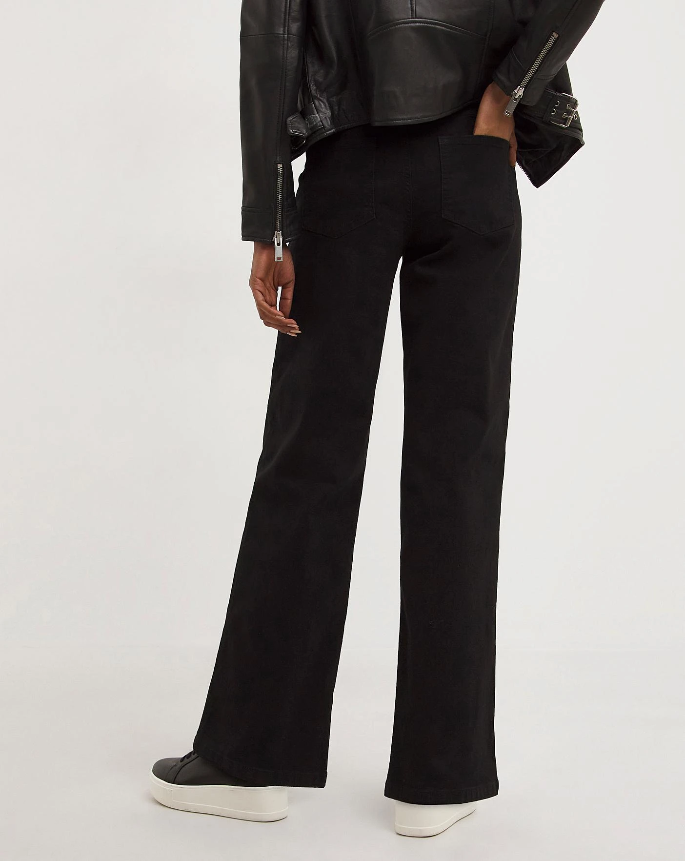 24/7 Black Wide Leg Jeans 3 24/7 Black Wide Leg Jeans - Image 3