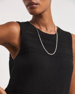 Black Crochet Midaxi Dress -Cheap Vextalia Store y01wp967725w