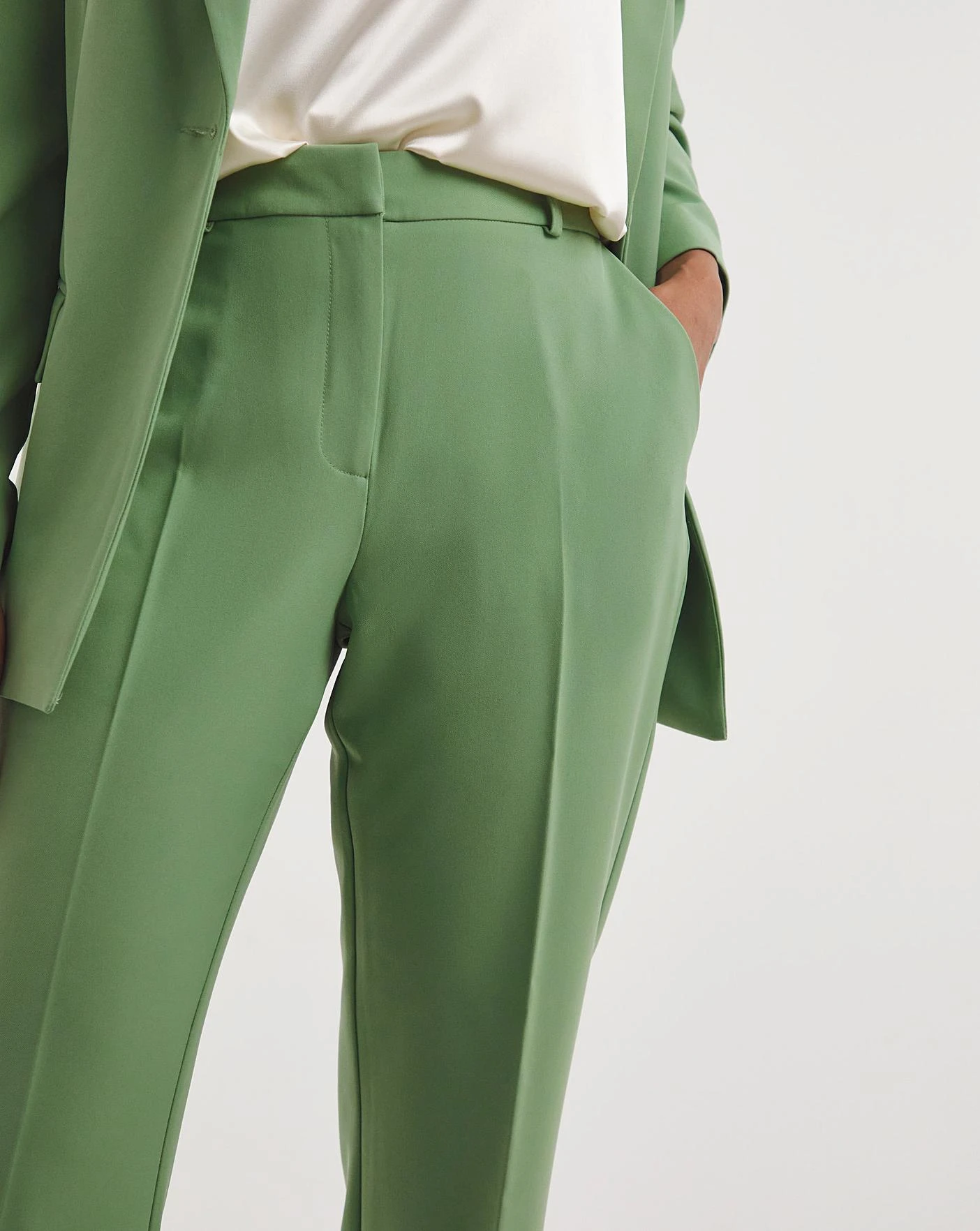 Apple Green Straight Leg Trousers 4 Apple Green Straight Leg Trousers - Image 4