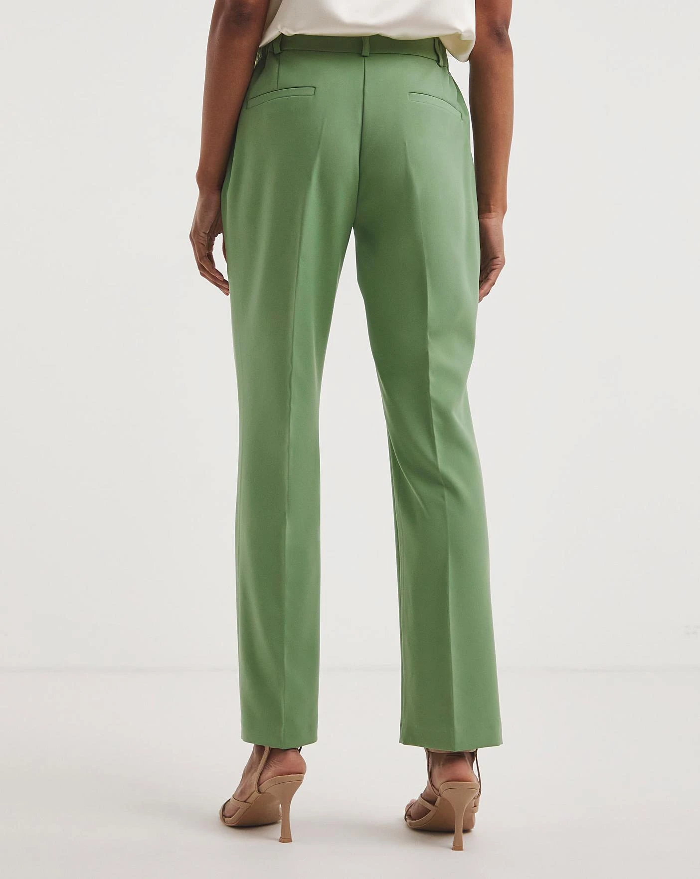Apple Green Straight Leg Trousers 3 Apple Green Straight Leg Trousers - Image 3