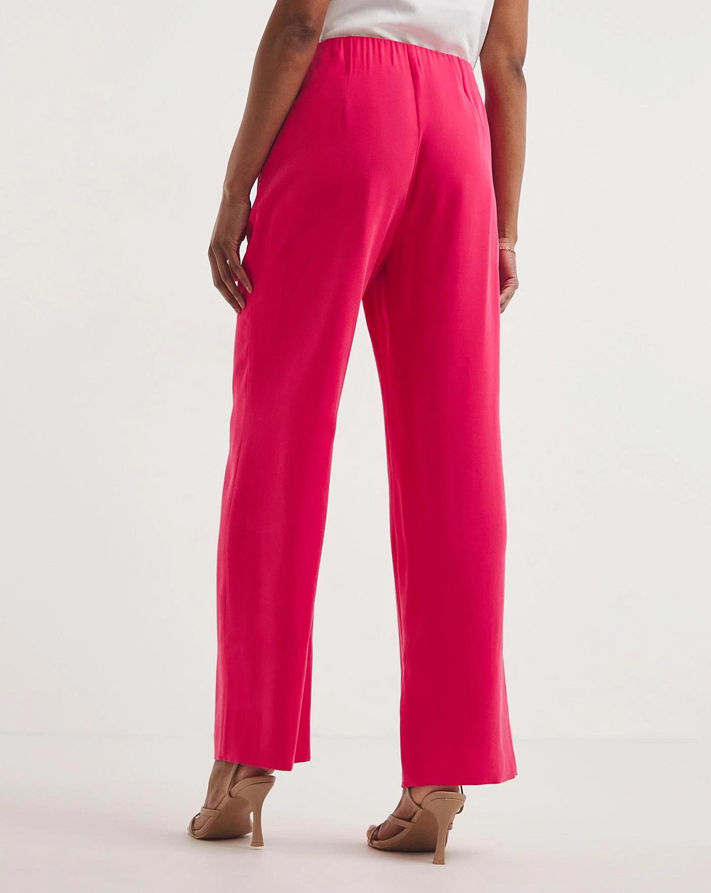 Pink Wide Leg Trousers 5 Pink Wide Leg Trousers - Image 5