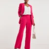 Pink Wide Leg Trousers