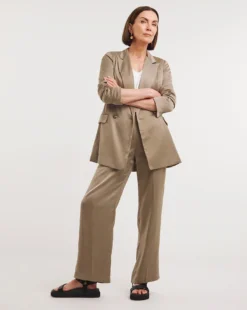 Truffle Satin Blazer -Cheap Vextalia Store y01xl437757w