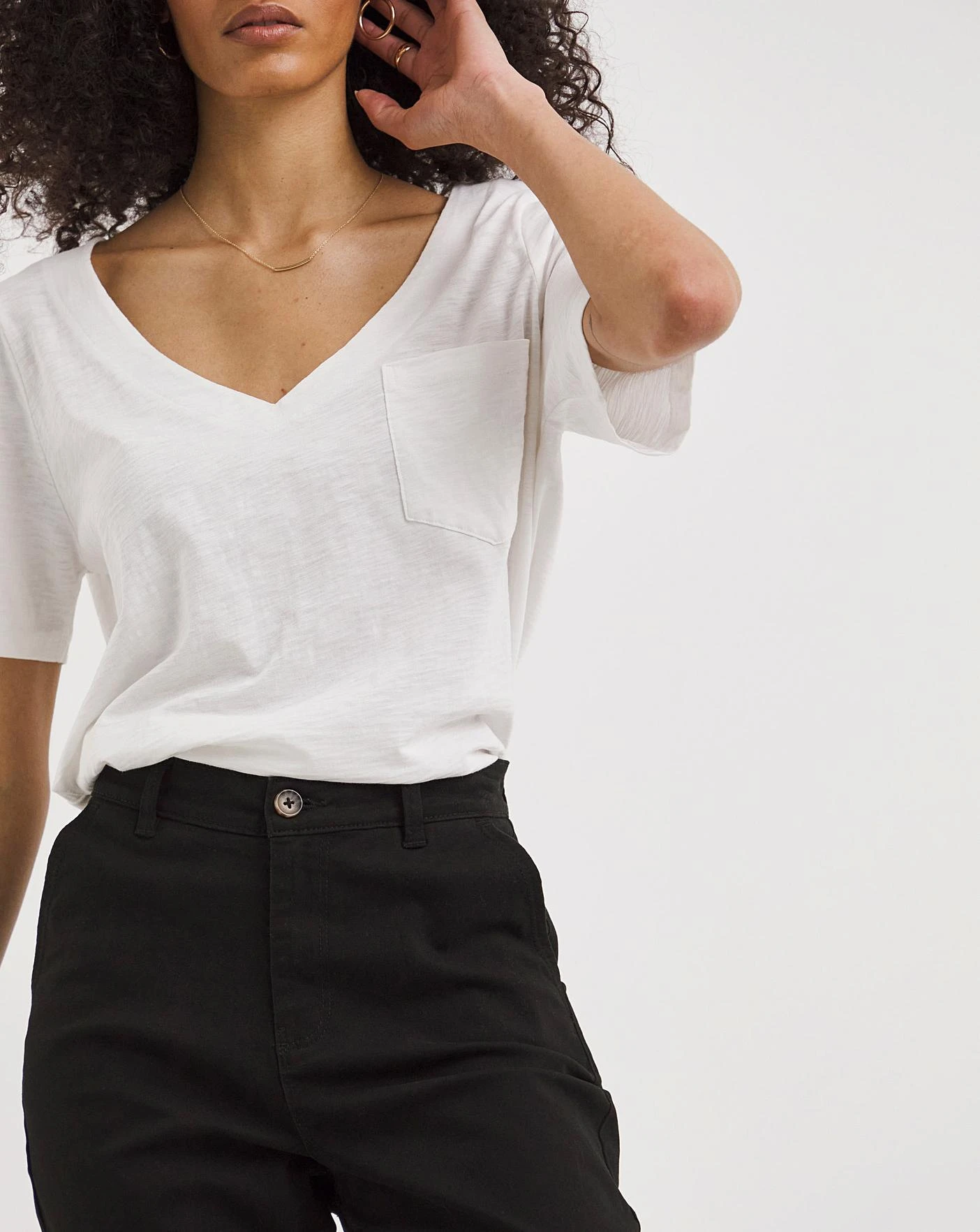 Black Stretch Chino Trousers 2 Black Stretch Chino Trousers - Image 2