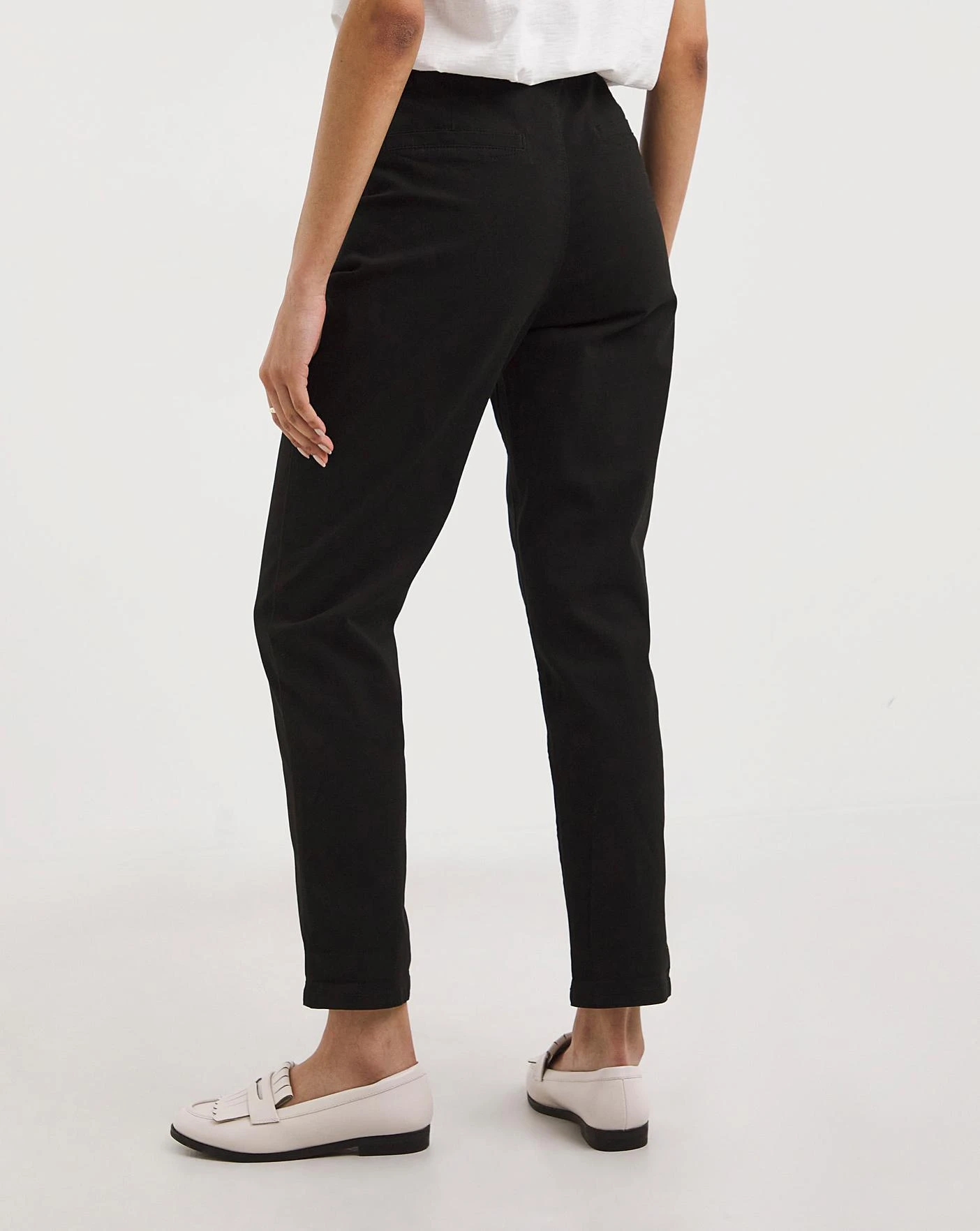 Black Stretch Chino Trousers 4 Black Stretch Chino Trousers - Image 4
