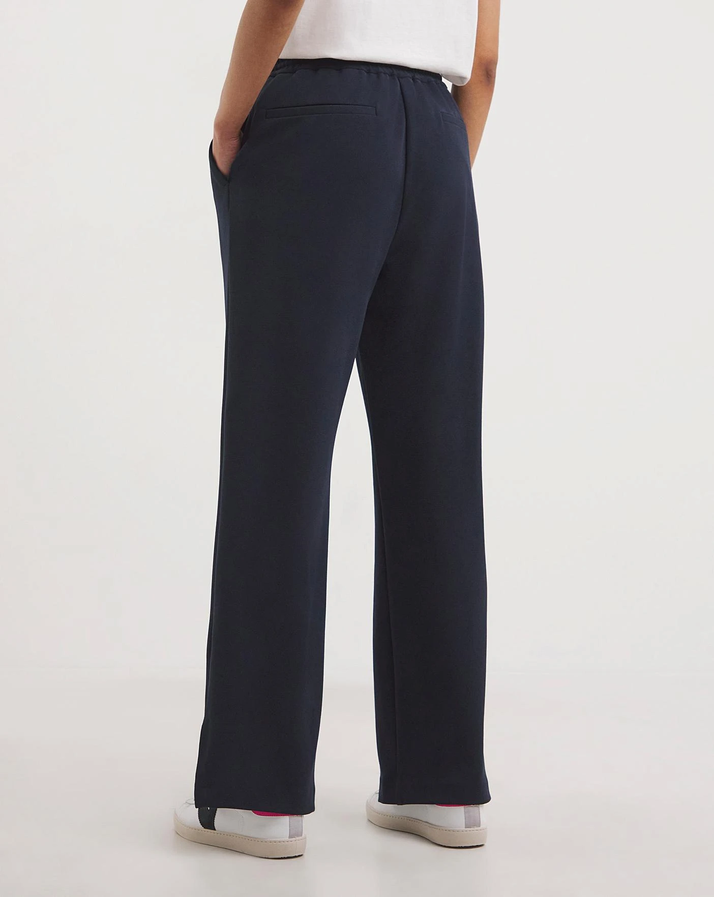 Scuba Crepe Pull On Wide Leg Trousers 3 Scuba Crepe Pull On Wide Leg Trousers - Image 3