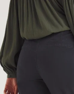 Navy Stretch Chino Cropped Trousers 6 Navy Stretch Chino Cropped Trousers -Cheap Vextalia Store y01zh368727w