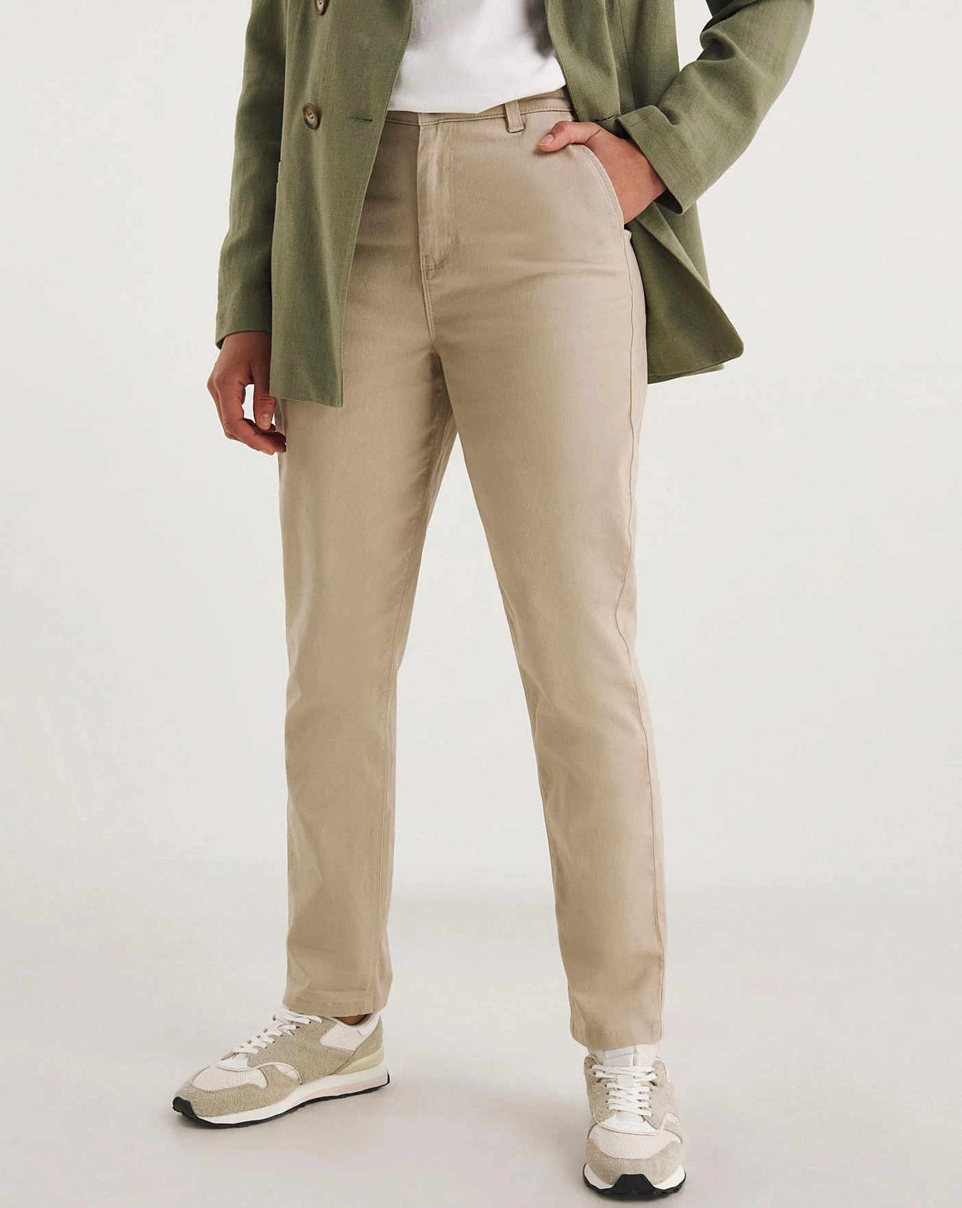 Stone Stretch Chino Trousers 2 Stone Stretch Chino Trousers - Image 2
