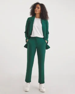 Emerald Scuba Straight Leg Trouser