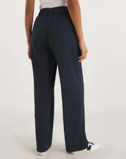 Deep Navy Wide Leg Trousers -Cheap Vextalia Store y01zv888737w
