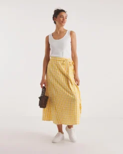 Joe Browns Gingham Midi Skirt