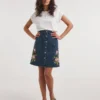 Joe Browns Floral Embroidered Skirt