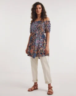 Joe Browns Paisley Crinkle Bardot Tunic -Cheap Vextalia Store y01zy320736w