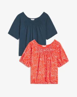 Julipa Shirred Front 2 Pack Tops -Cheap Vextalia Store y01zz881500s