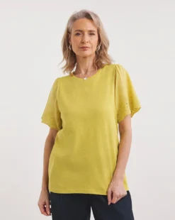 Julipa Broderie Sleeve T-Shirt