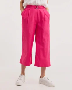 Julipa Linen Crop Trouser -Cheap Vextalia Store y07eg509736w