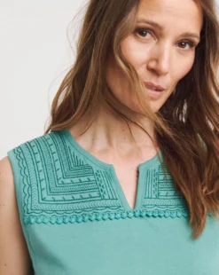 Julipa Embroidered Jersey Vest -Cheap Vextalia Store y07eg593731w