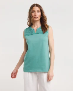 Julipa Embroidered Jersey Vest -Cheap Vextalia Store y07eg593732w